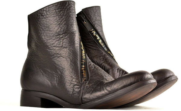 Spiral Zip Boot  |  Choc | yak - A. McDonald Shoemaker 