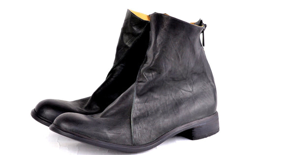 Zip Back Boot  |  Black - A. McDonald Shoemaker 