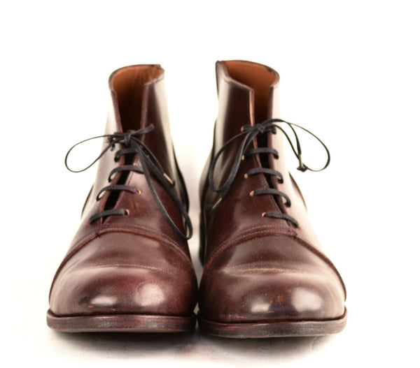Half Boot  |  Burgundy Cordovan - A. McDonald Shoemaker 