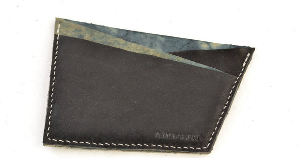 Card Wallet  | Black Rev Cordovan - A. McDonald Shoemaker 