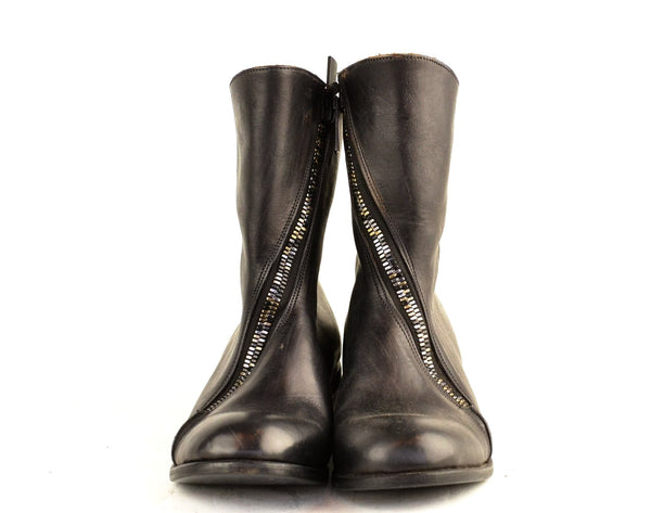 Spiral Zip boot  |  Cordovan overdye - A. McDonald Shoemaker 