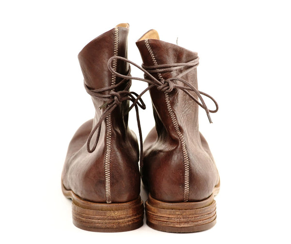 Derby Boot  |  Washed burgundy horse - A. McDonald Shoemaker 