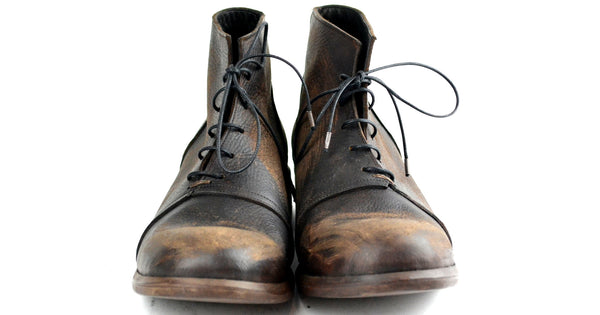 Half Boot  |  Sanded Bison - A. McDonald Shoemaker 