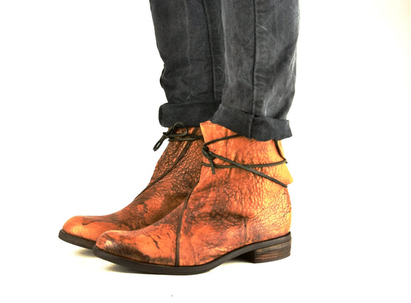 Lace around boot  |  Bison overdye - A. McDonald Shoemaker 