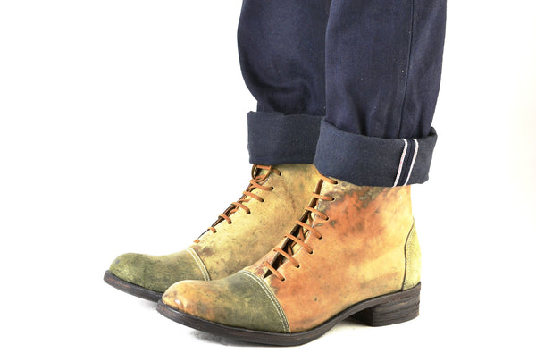 Fogey boot  |  Reverse olive cordovan - A. McDonald Shoemaker 