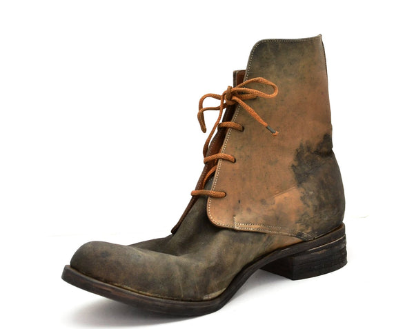 Derby Boot / Reverse Cordovan stain - A. McDonald Shoemaker 