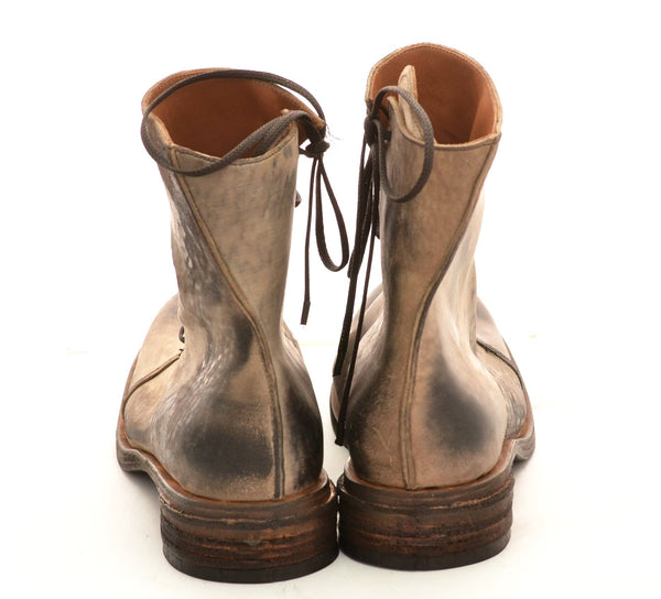 spiral lace boot |  reverse choc cordovan - A. McDonald Shoemaker 