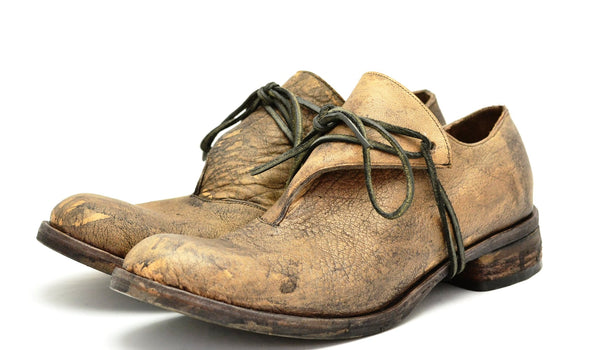 Foldover Shoe  |  bison stain - A. McDonald Shoemaker 