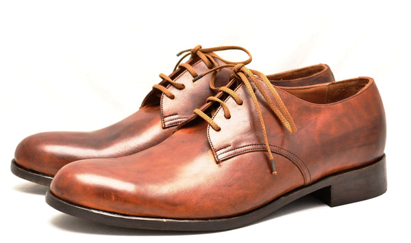 Derby shoe | Antique cognac | Box calf - A. McDonald Shoemaker 