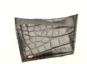 Wallet  | croc | black - A. McDonald Shoemaker 