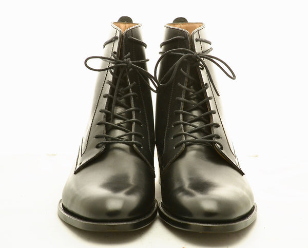 Parade boot |Black | box calf - A. McDonald Shoemaker 