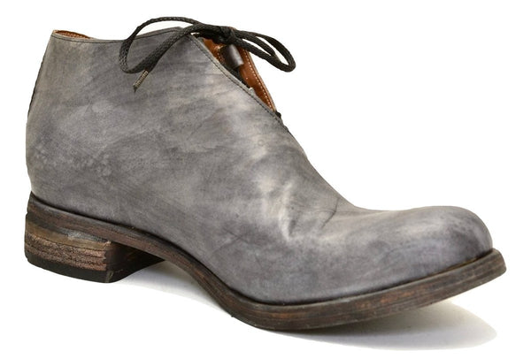 Half boot blind lace |  grey stain | calf - A. McDonald Shoemaker 