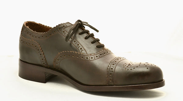 Oxford brogue  | choc cordovan - A. McDonald Shoemaker 