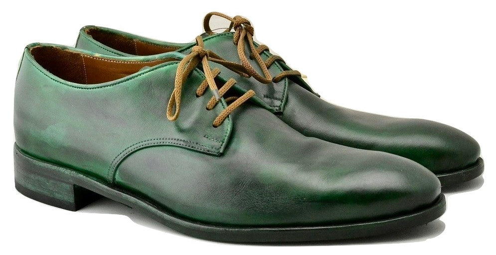 Derby shoe shamrock calf extra wide fit