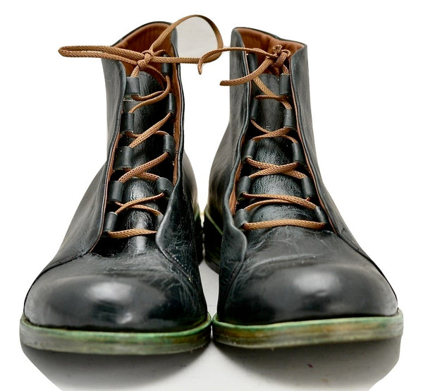 Asym derby boot  |  marine cordovan