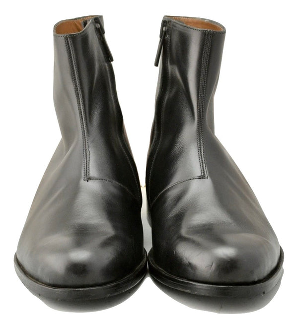 Zip Sided Boot  | Black | Calf - A. McDonald Shoemaker 