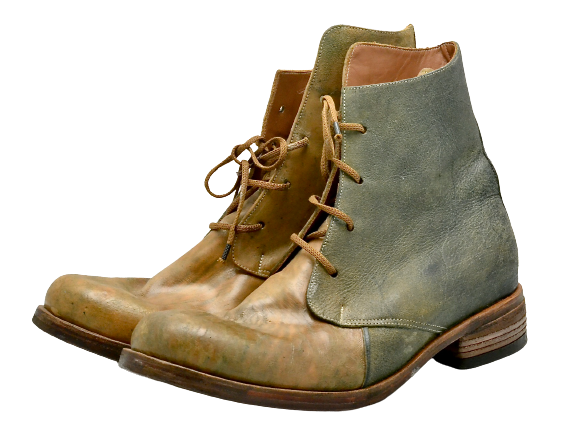 Derby Boot | Reverse blue | Cordovan - A. McDonald Shoemaker 