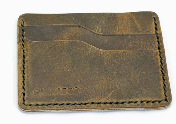 Card Wallet  |  3 slot waxy brown | calf