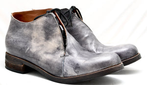 Half boot blind lace |  grey stain | calf - A. McDonald Shoemaker 