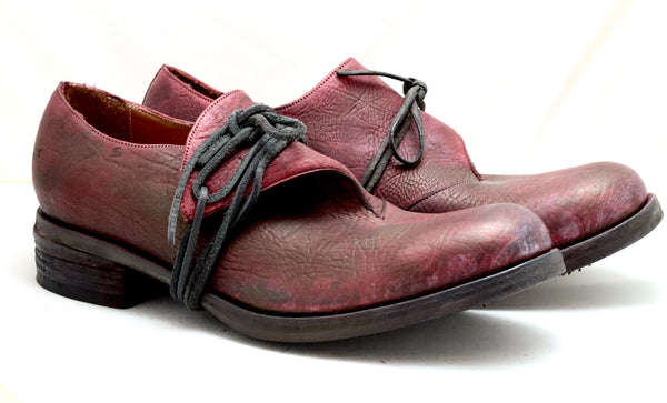 Foldover Shoe  |  maroon | yak