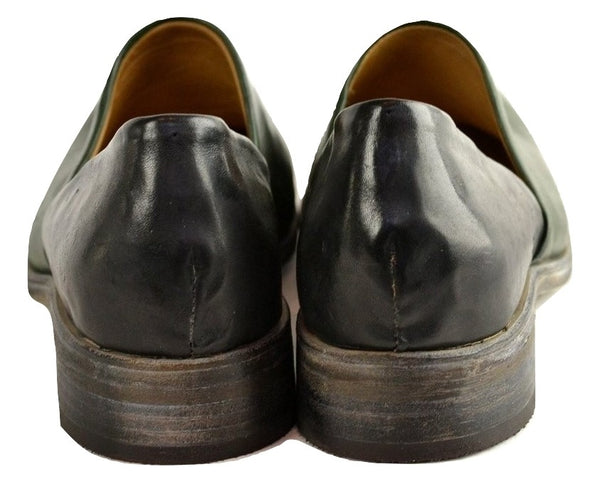 Heel mule  |  Petrolio & Black horse - A. McDonald Shoemaker 