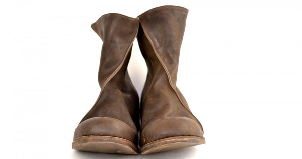 Zip Back Boot  |  Choc - A. McDonald Shoemaker 
