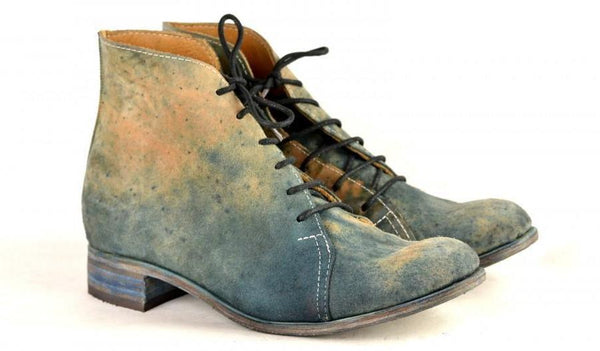 Asym derby boot  |  Reverse cordovan - A. McDonald Shoemaker 